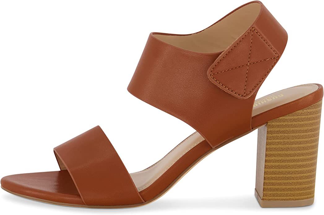 CUSHIONAIRE Women's Talent cut out heel sandal +Memory Foam and Wide Widths Available | Amazon (US)
