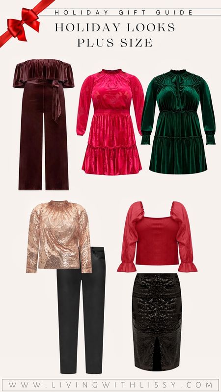 #walmartpartner, Holiday outfit, plus size, holiday dress, holiday pants, holiday skirt, sequin skirt, leather pant, jumpsuit, Christmas dress, Christmas outfit, plus size outfit @walmartfashion #walmartfashion 

#LTKcurves #LTKstyletip #LTKHoliday
