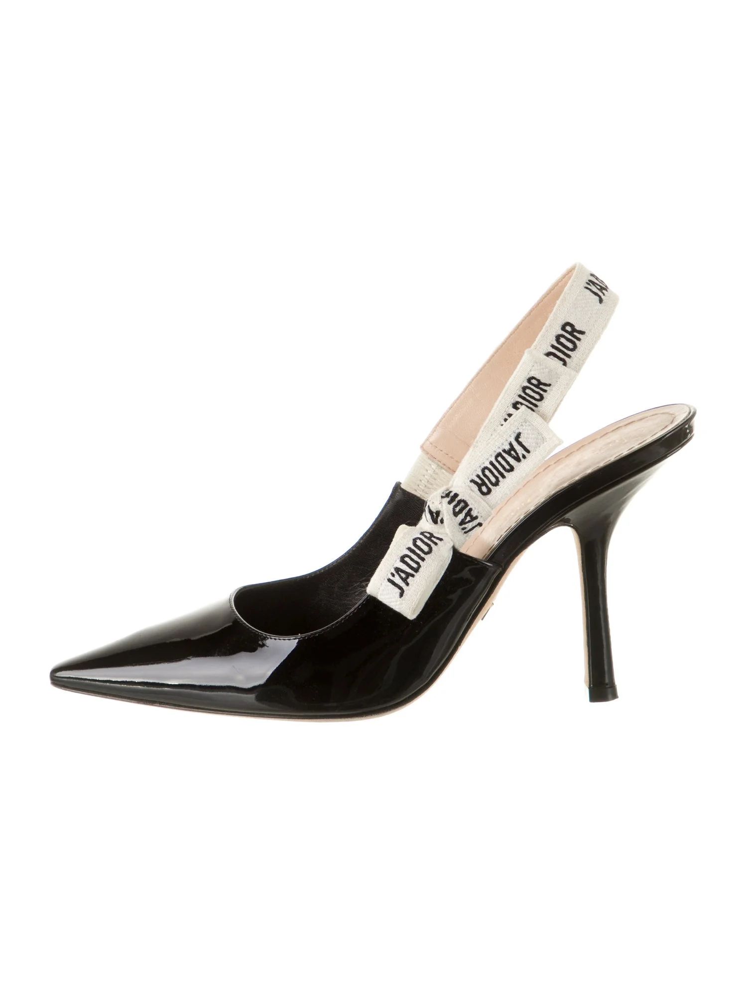 J'Adior Patent Leather Slingback Pumps | The RealReal