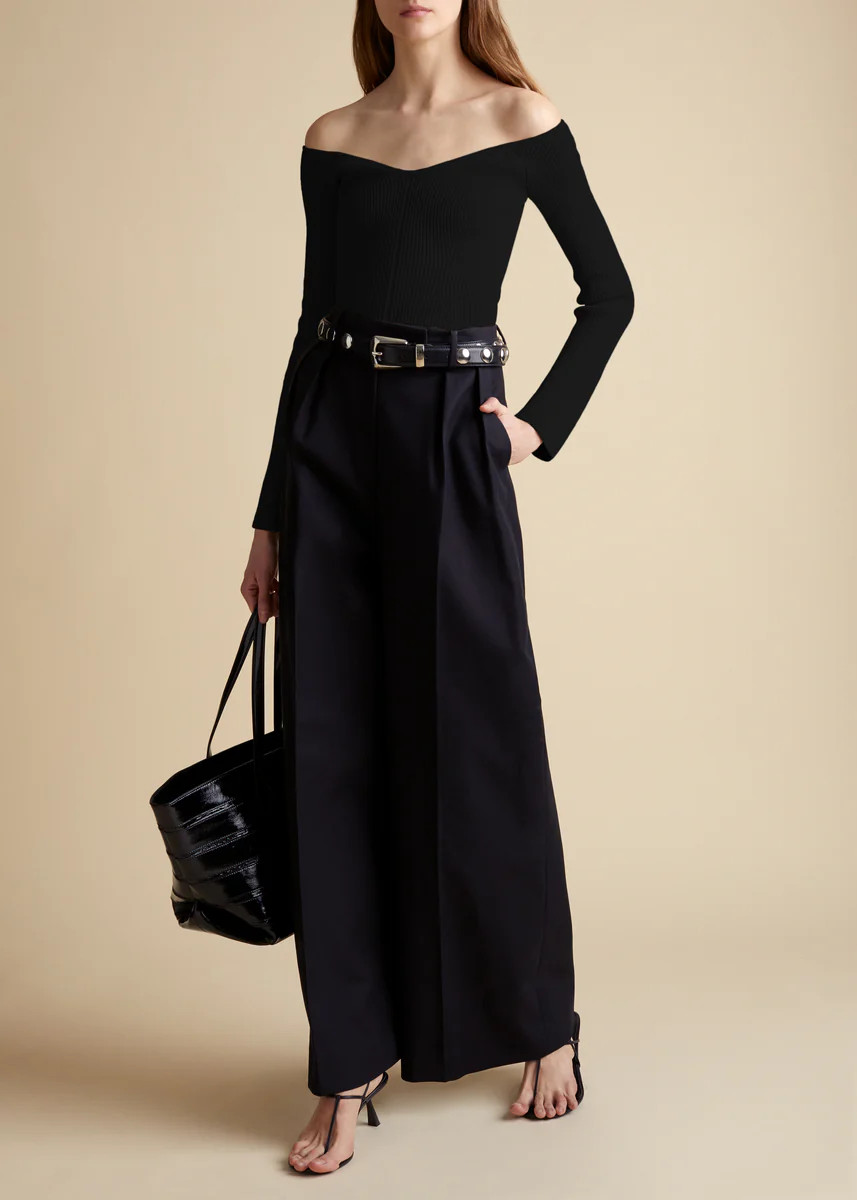 The Luella Top in Black | Khaite