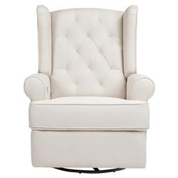 Namesake Harbour Modern Classic Cream Eco-Performance Electronic Recliner and Swivel Glider with ... | Kathy Kuo Home