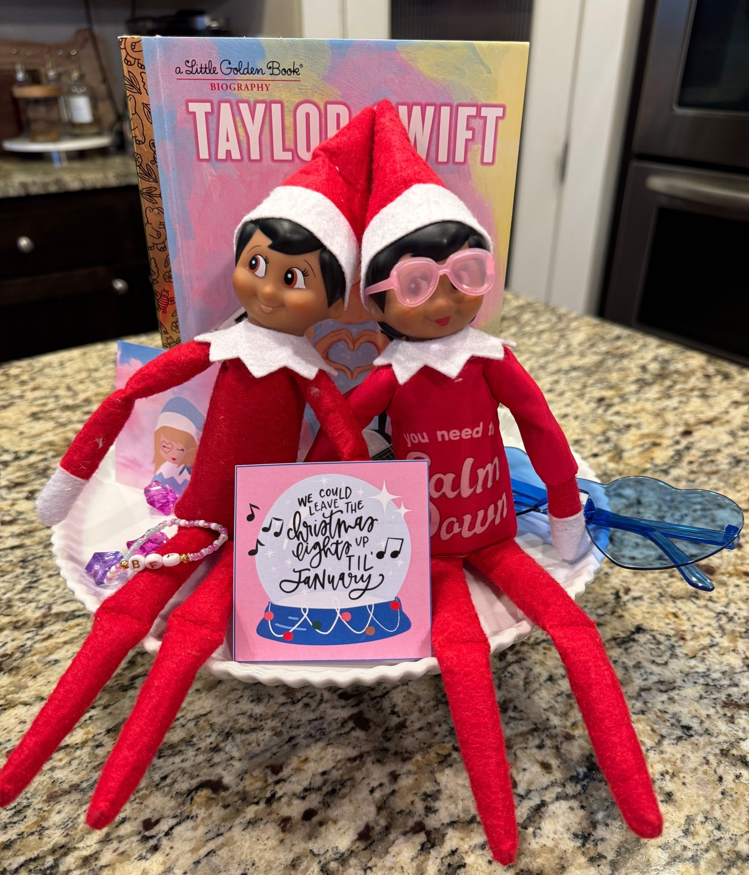 Our Elves have a little fun and always seem to know when it’s Taylor’s birthday!! 

Missed December 1st? No worries! Elf on the Shelf can start anytime! 🎄Whether it’s mid-month, the 12 days of Christmas or Christmas Eve, the magic can still be made! Make it fun, make it yours! 🧝🏻‍♀️✨

Some easy ideas with things you probably have in your house:
🎅🏻 Marshmallow Bubble Bath using mini marshmallows
🎅🏻 Cookie Thief with a crumb trail
🎅🏻 Snowball Fight using cotton balls 

#ElfOnTheShelf #ElfIdeas ##ChristmasMagic #ChristmasCountdown #FamilyTraditions #ElfFun #TaylorSwift

#LTKHoliday #LTKKids #LTKGiftGuide