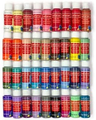 Craft Smart 36 Assorted Acrylic Paint Set Non-Toxic Paint For Drawing, Painting, Art & Crafts Sup... | Amazon (US)