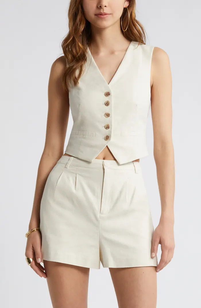 Linen Blend Vest | Nordstrom