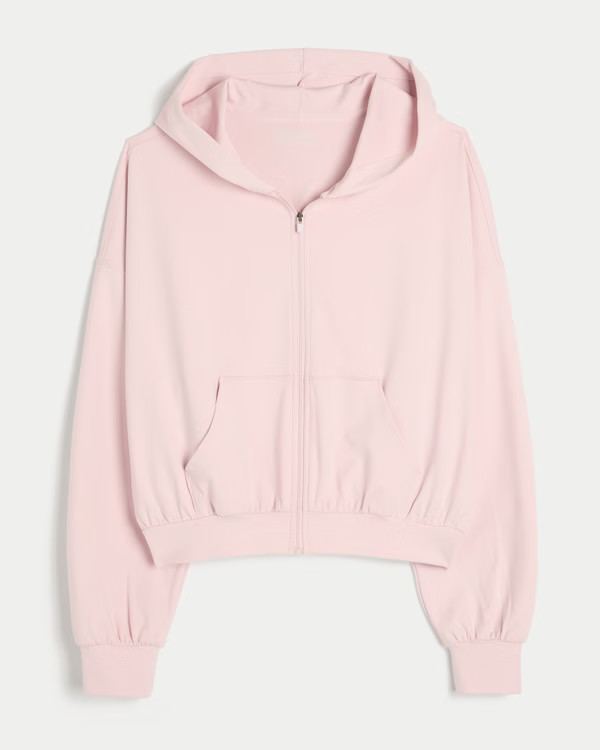 Women's Gilly Hicks Active Recharge Easy Zip-Up Hoodie | Women's Tops | HollisterCo.com | Hollister (US)