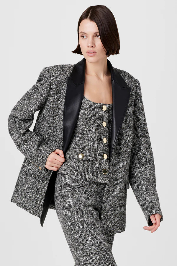 Willa Embellished Tweed Blazer | Toccin