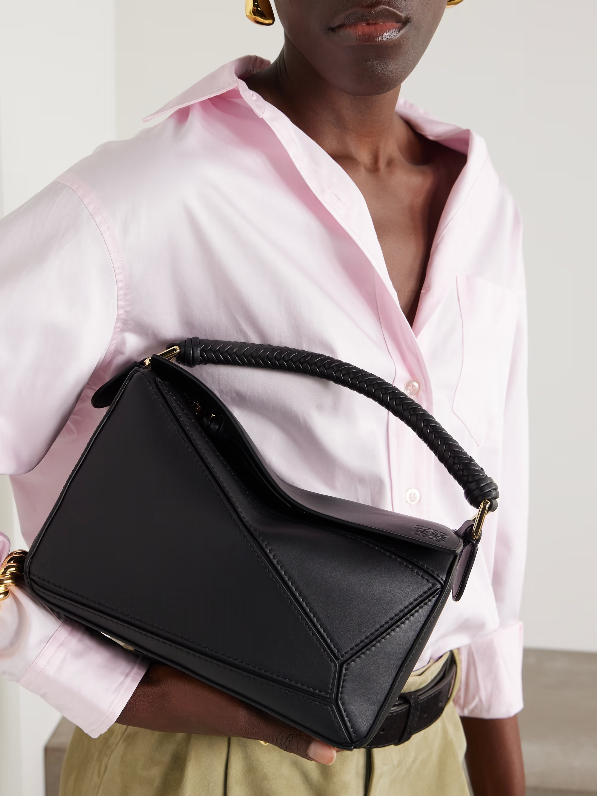 Puzzle Edge small leather shoulder bag | NET-A-PORTER (UK & EU)