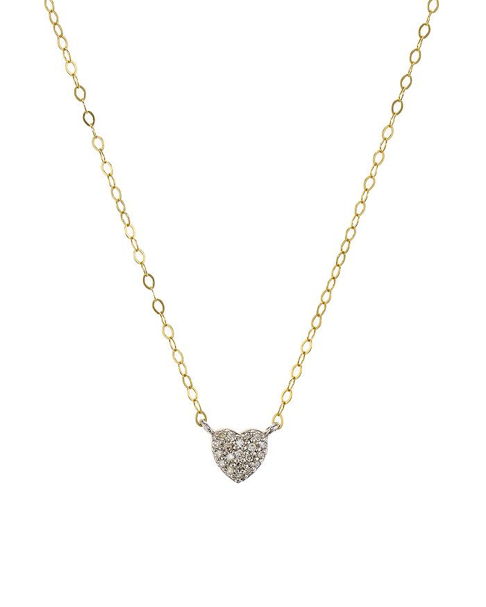 Diamond Heart Pendant Necklace in Gold-Plated Sterling Silver, 15" - 100% Exclusive | Bloomingdale's (US)