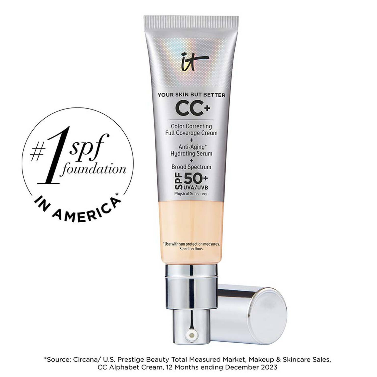 CC+ Cream Full-Coverage Foundation with SPF 50+ | IT Cosmetics (US)