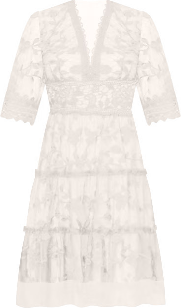 Women's V-Neck Lace Embroidered Dress | Macy's