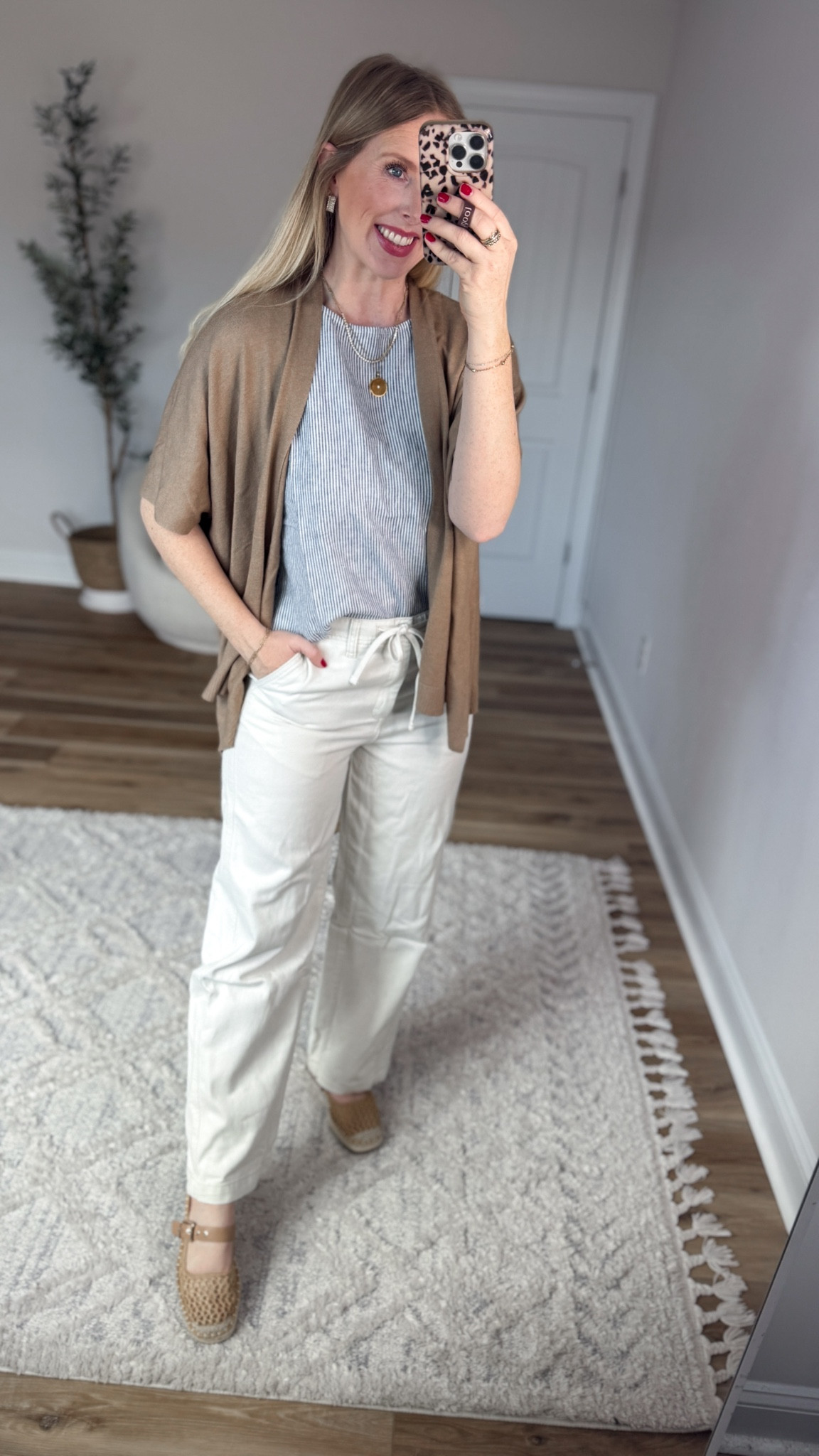 Weekend Walmart Wins try-on
Linen striped tank- small
Knit wrap- s/m
White jeans- 4

#LTKmomlife #LTKootd