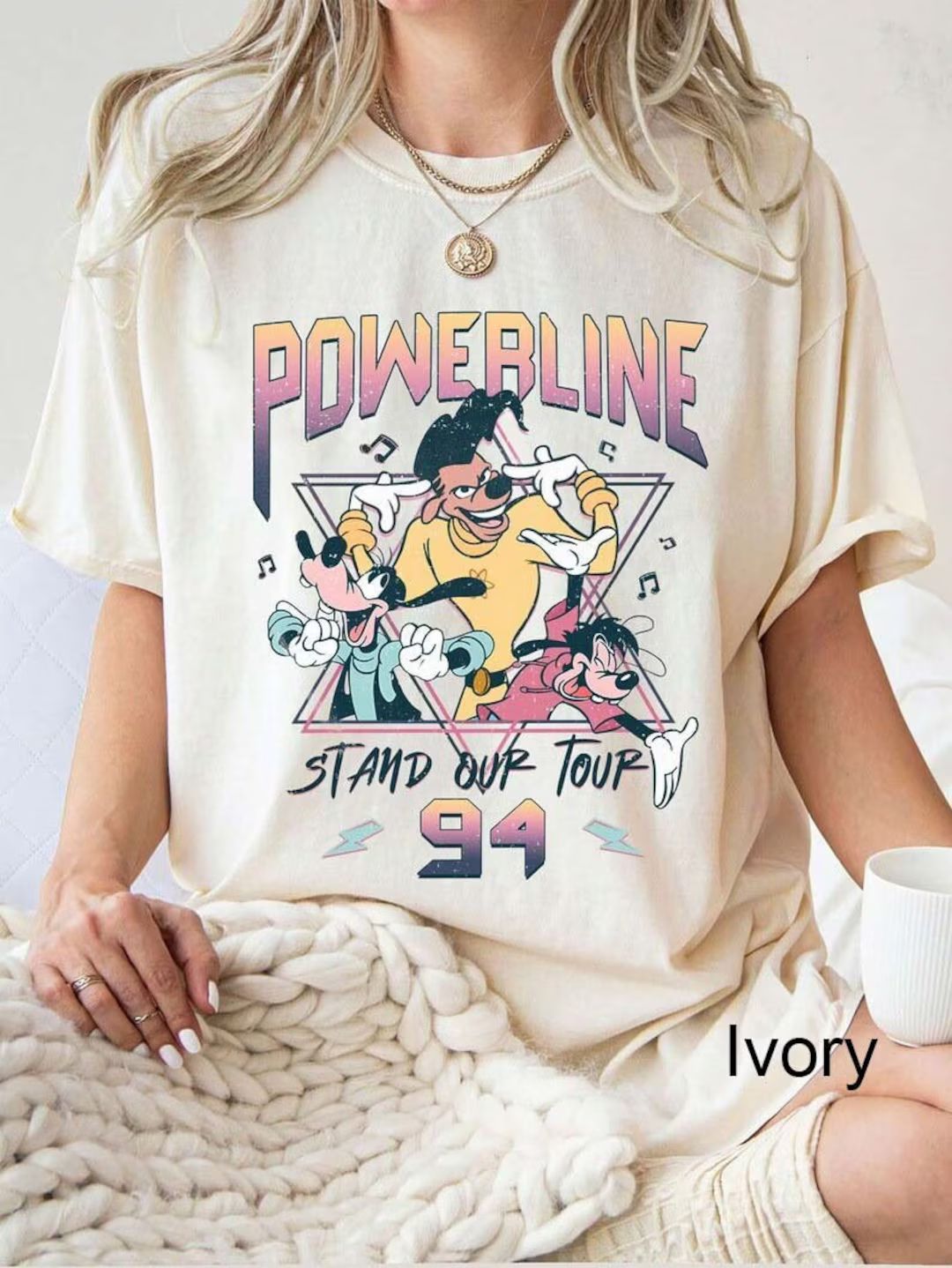 Retro 90s Goofy Movie Comfort Colors Shirt, Max Goofy Roxanne Powerline Shirt, Disney World Tour ... | Etsy (US)