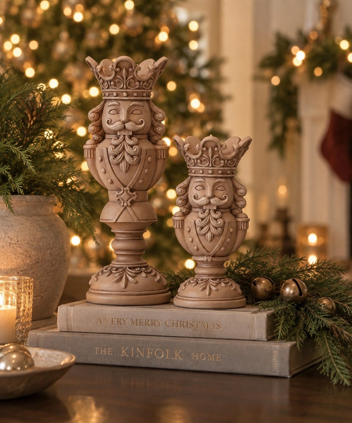 Brand new Walmart Christmas decor!! These nutcracker pillar candle holders are so cute and selling out fast! I used AI to show how I would style these ❤️💚

#LTKSeasonal #LTKHome