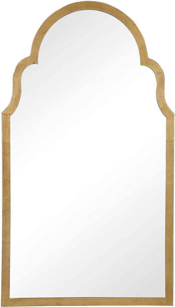 Moss + Fig Abbey Gold Arch Mirror | Arched Wall Mirror in Gold Leaf Finish (21 in. W x 37 in. H x... | Amazon (US)