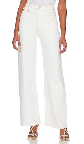 70s Ultra High Rise Wide Leg in Vintage White | Revolve Clothing (Global)
