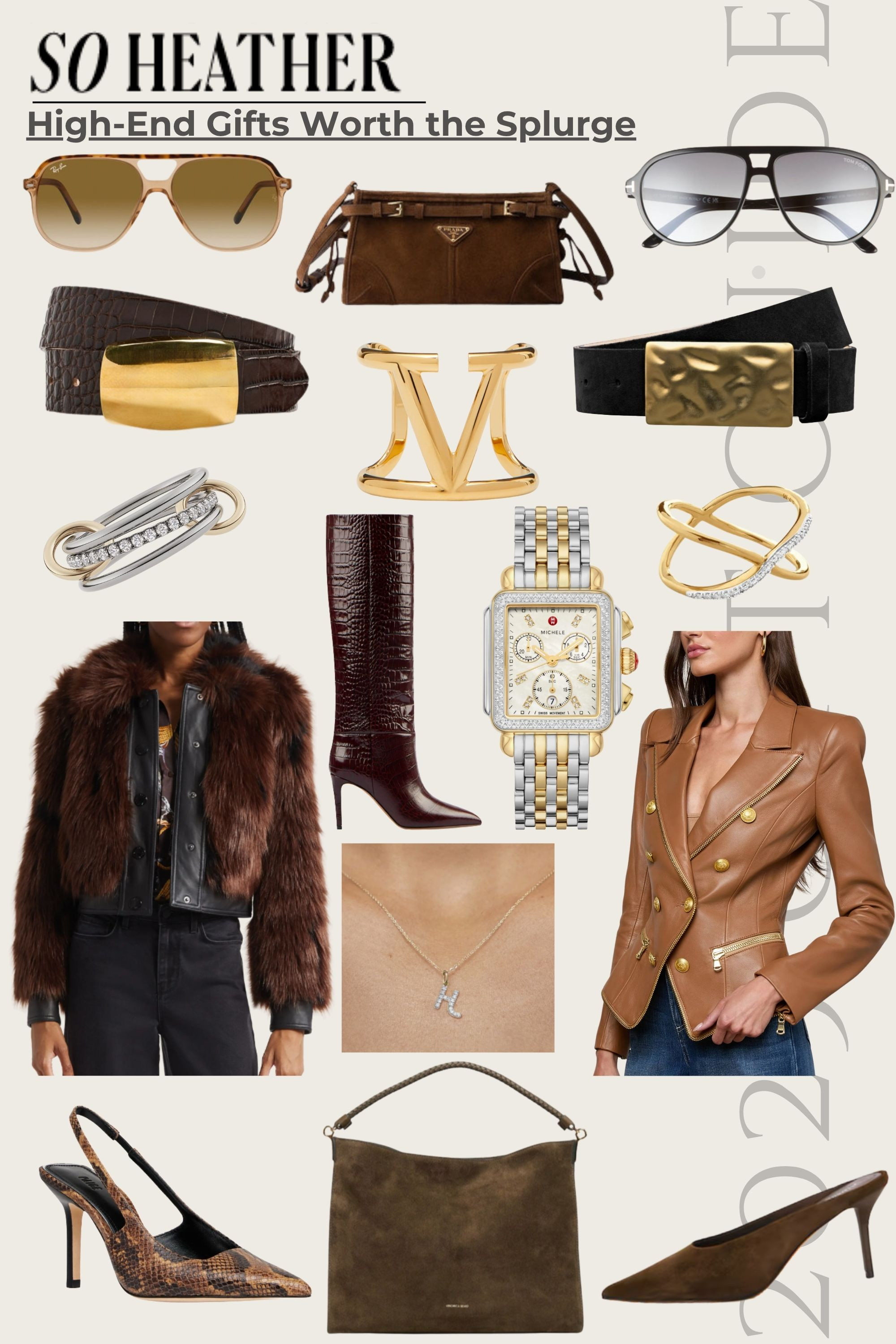 Luxury Holiday Gift Guide: high-end gifts worth the splurge. Designer coats, handbags, and jewelry that make unforgettable Christmas presents. 

 #LTKGiftGuide #LTKHoliday #LTKShoeCrush