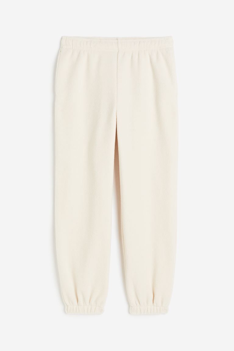 Fleece Joggers - Cream - Ladies | H&M US | H&M (US + CA)