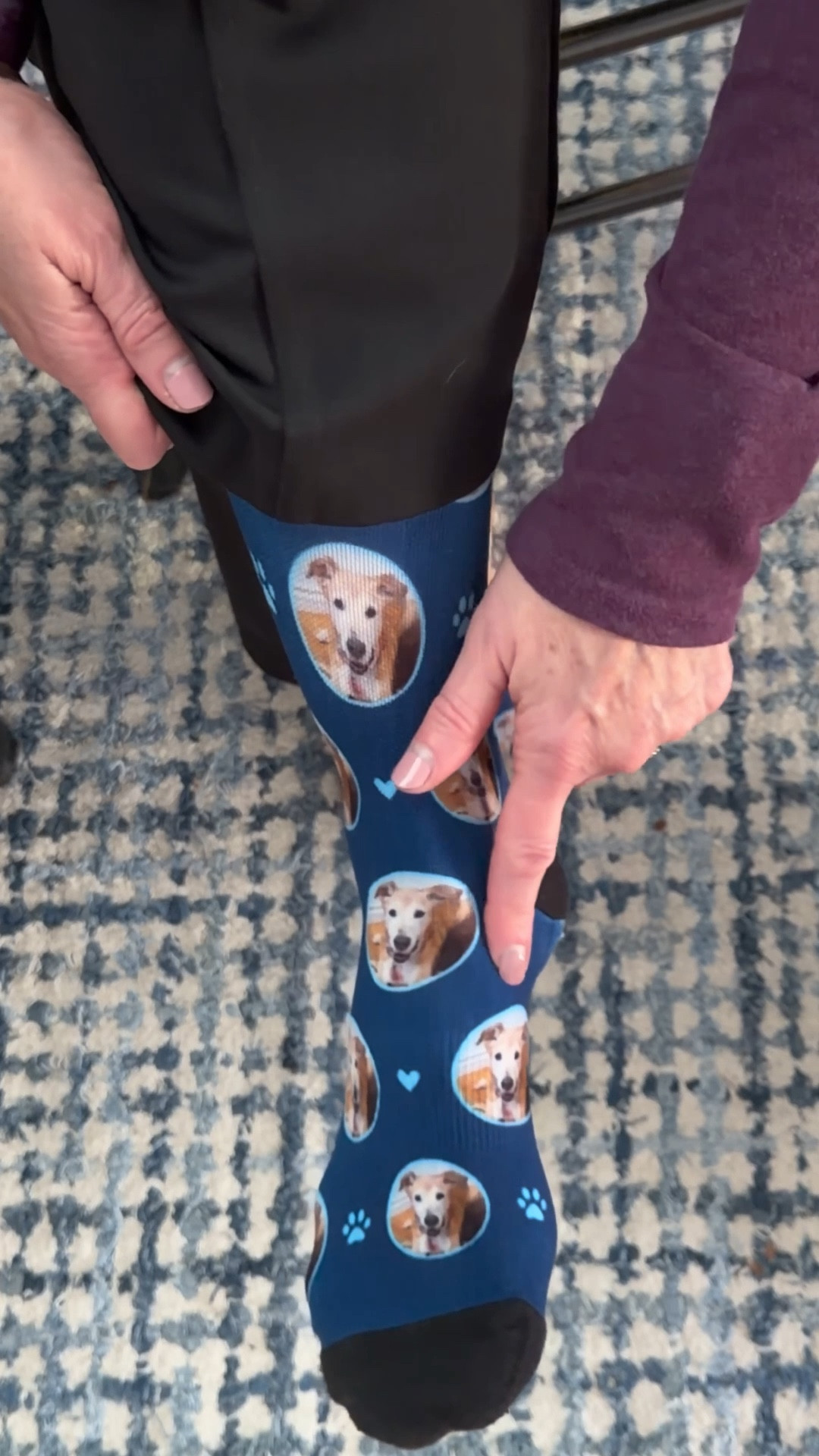 I put on these socks that I made at Shutterfly this morning and they made me so happy to see my sweet Rosie girl. These were a hit with my family for Christmas! 

A personalized gift with a photo for a loved one is the best! 

#LTKootd #LTKFindsUnder50