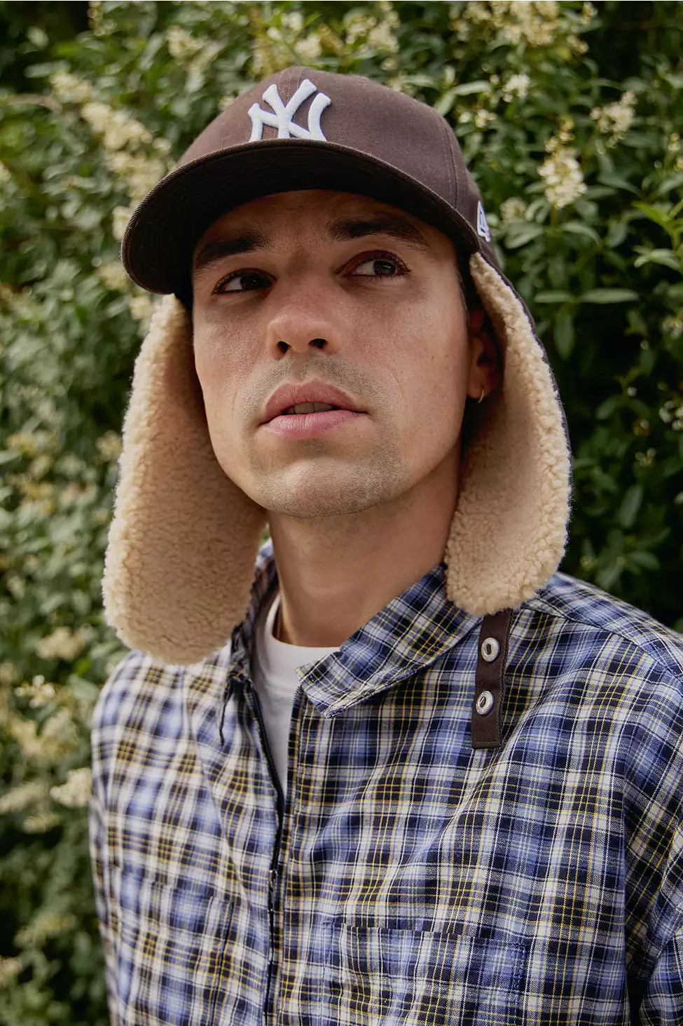 New Era Brown Twill Dog Ear Trapper Hat - Brown S/M at Urban Outfitters | Urban Outfitters UK