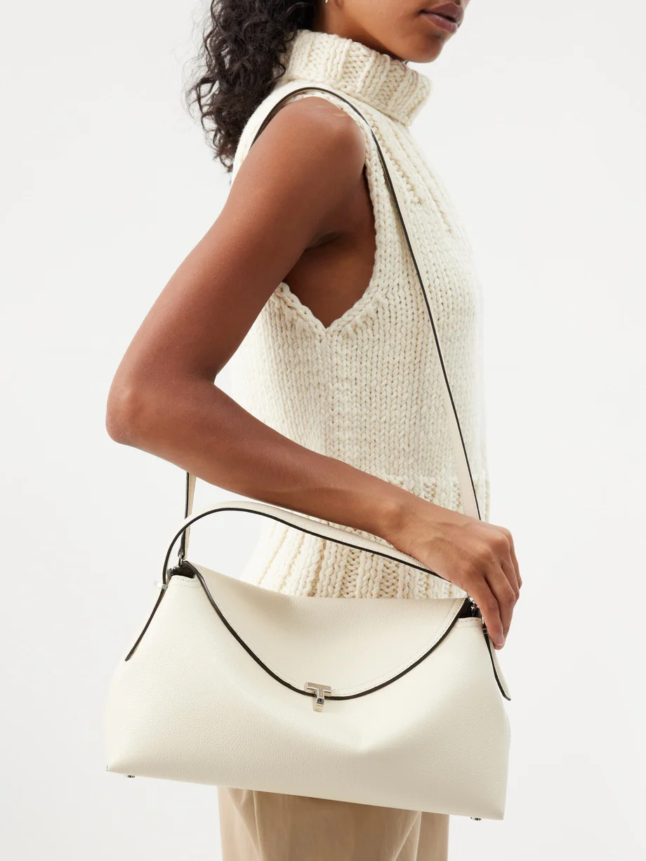 Grained-leather cross-body bag | Toteme | Matches (US)
