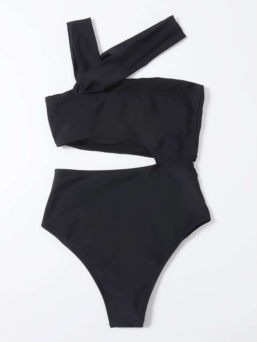 Cut-out Waist One Piece Swimsuit | SHEIN