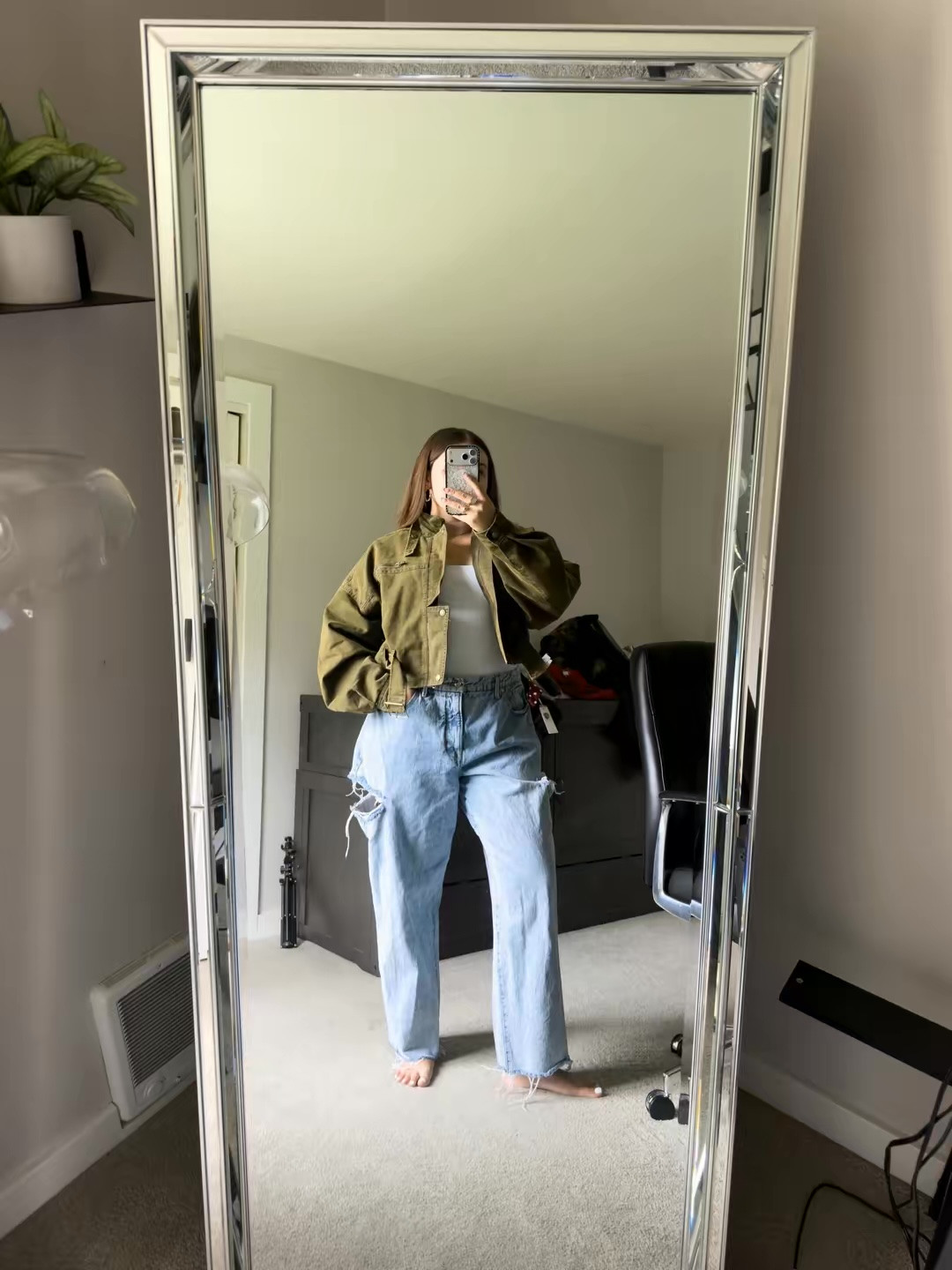 I call these my hoe pants and I’m not mad about it 😂 The cut outs are so unexpected and I loved them paired with the trendy military inspired jacket. Can’t beat a look like this!

#LTKootd #LTKMidsize #LTKdayinmylife