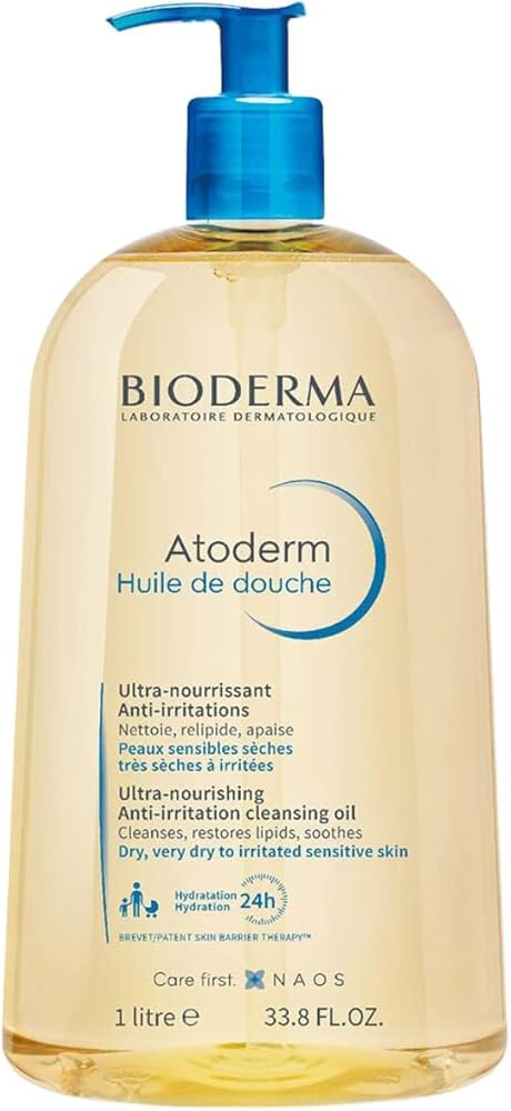 Bioderma Atoderm Shower Oil, Cleansing Oil For Face & Body, Nourishing Cleansing Oil For Dry to A... | Amazon (US)