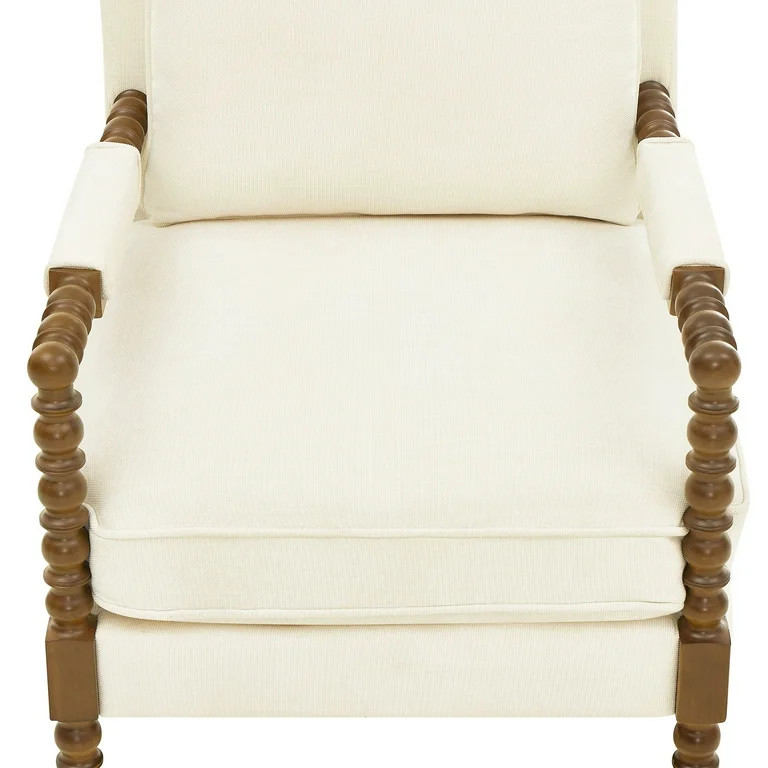 Pioneer Woman Harper Spindle Accent Chair, Antique White Fabric Upholstery | Walmart (US)