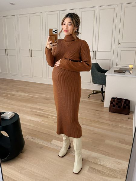 I sized up in this dress, but I recommend sticking with your normal size! This dress is super stretchy. 

vacation outfits, winter outfit, Nashville outfit, winter outfit inspo, family photos, maternity, ltkbump, bumpfriendly, pregnancy outfits, maternity outfits, work outfit, wedding guest dress, resort wear, 

#LTKbump #LTKshoecrush #LTKSeasonal