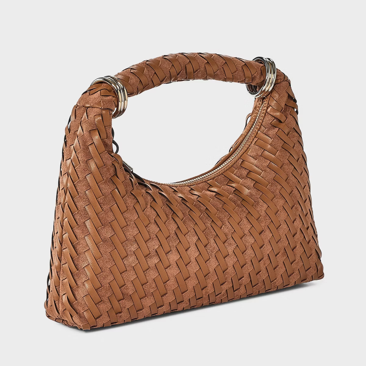 Soft Woven Mini Handbag - A New Day Brown | Target