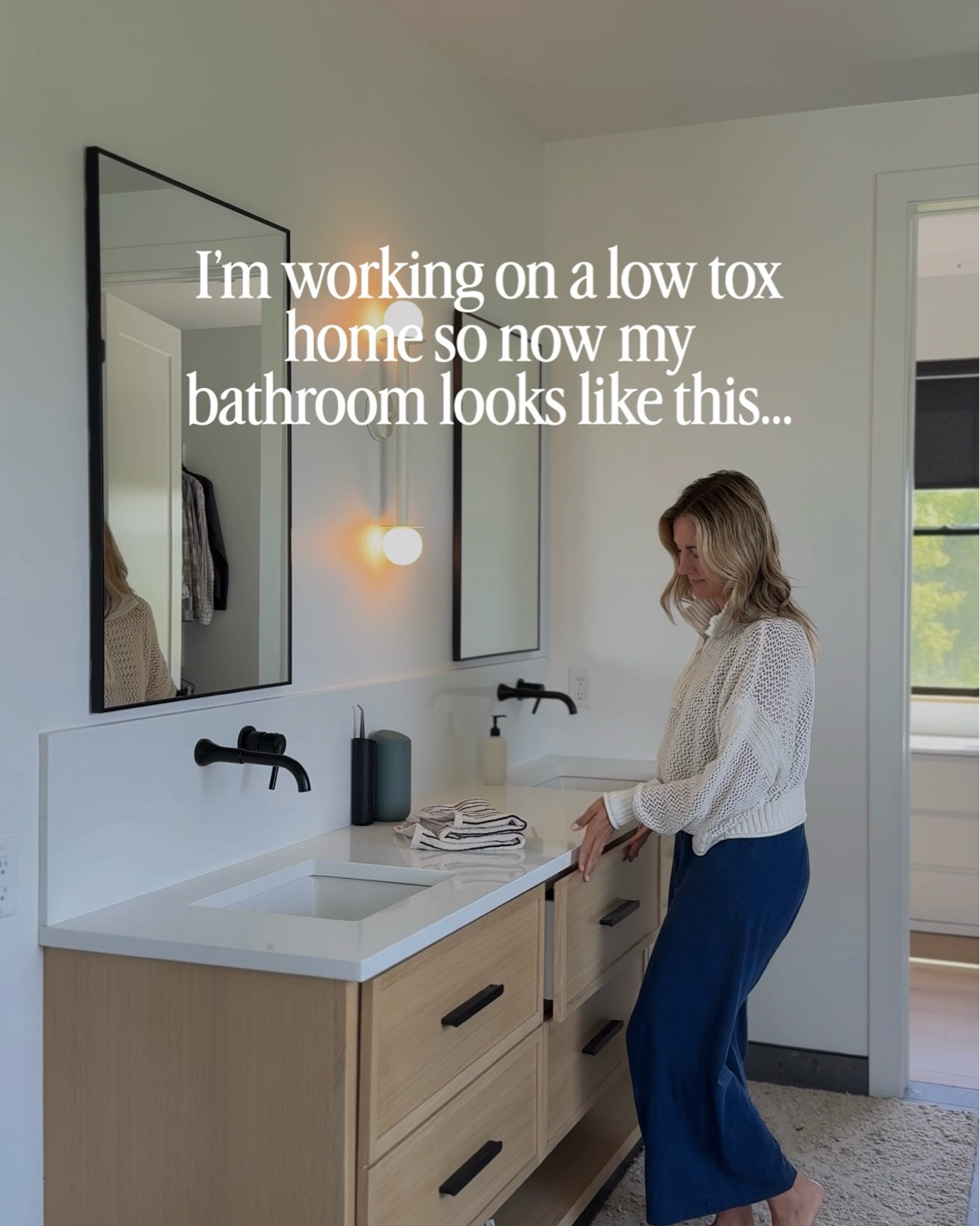 Low tox master bathroom finds!