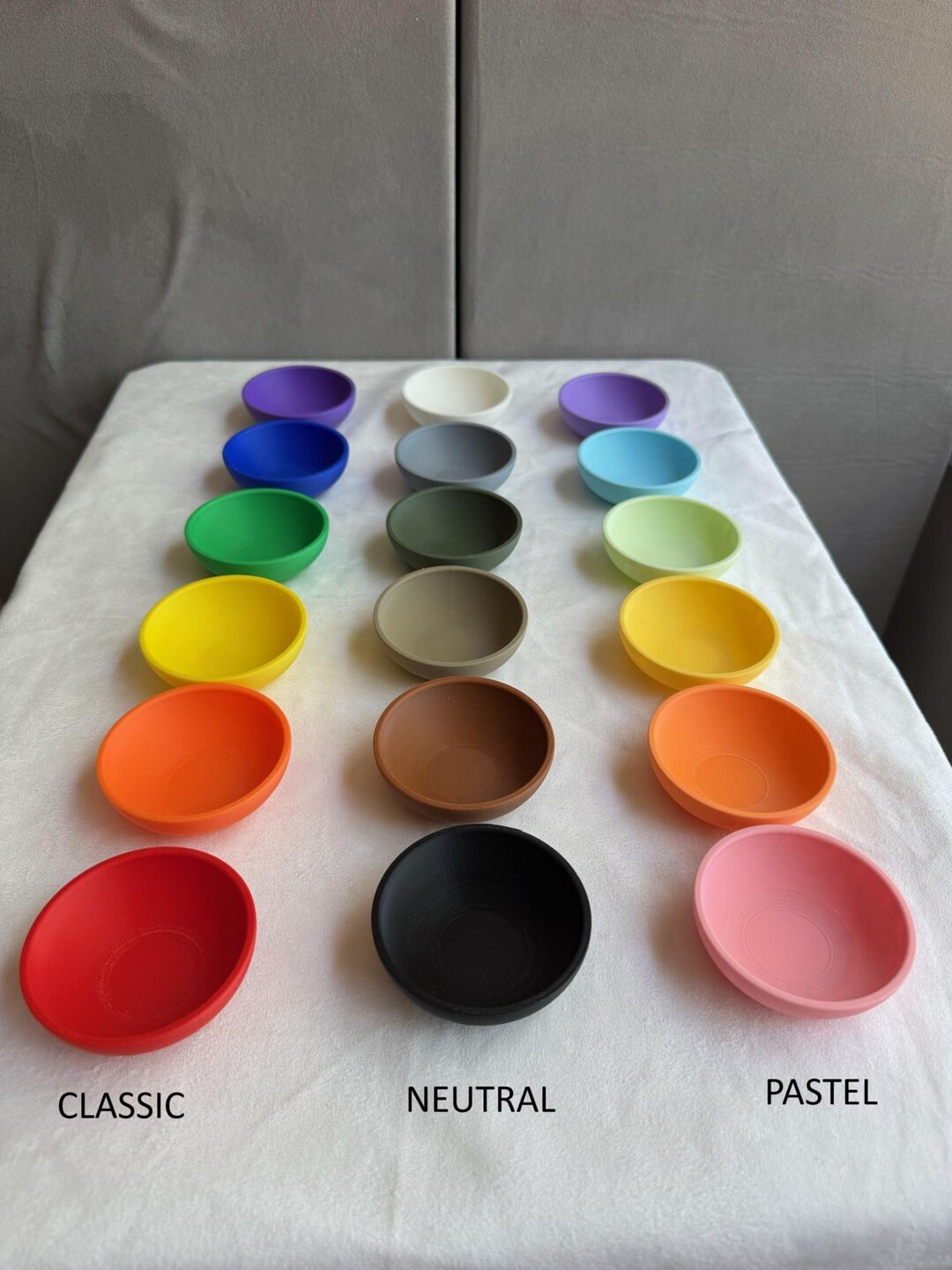 Colored Sorting Bowls - Etsy | Etsy (US)