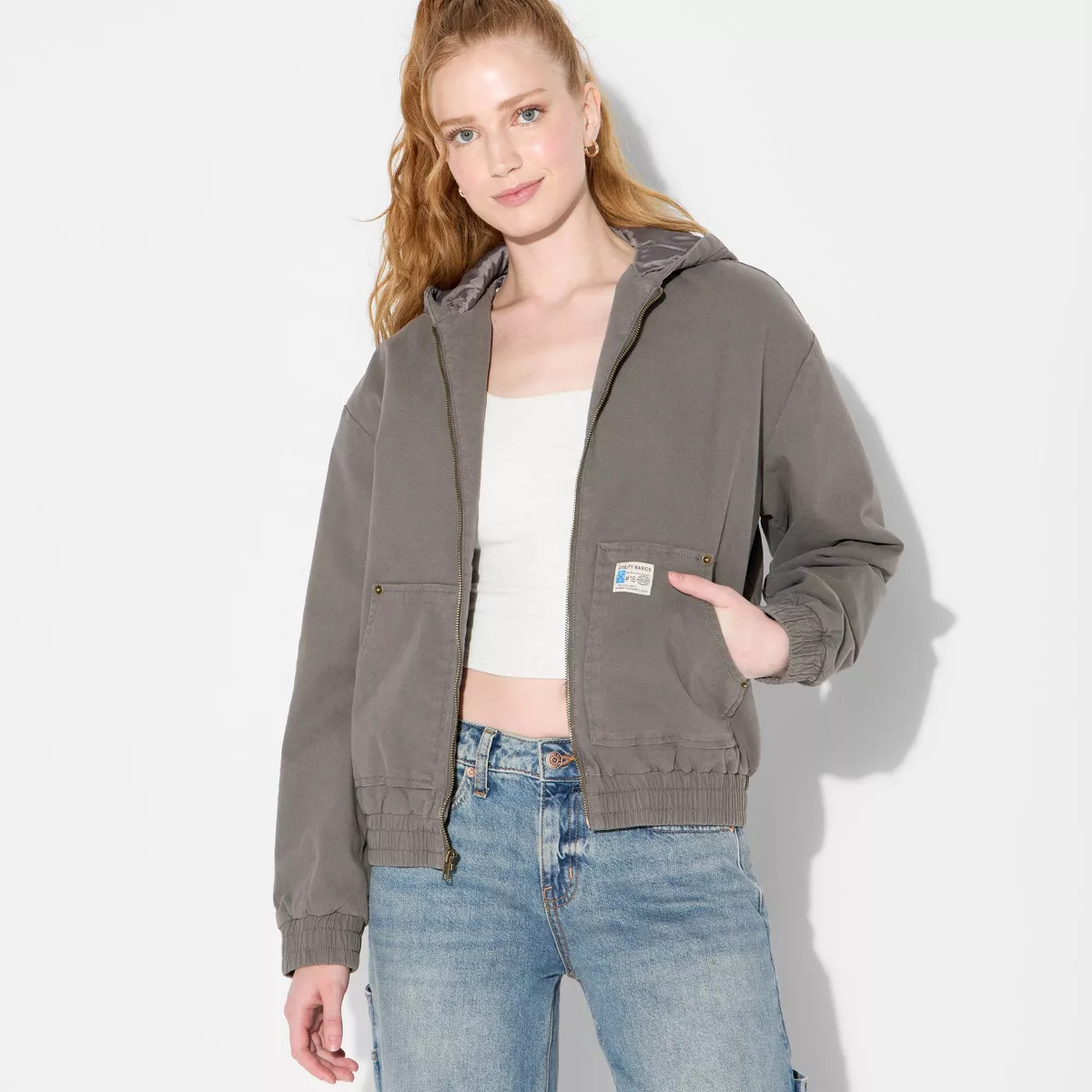 Women's Canvas Hooded Utility Jacket - Wild Fable™ | Target