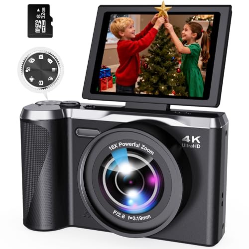 Digital Camera 4K for Photography and Video, 56MP Autofocus Vlogging Camera for YouTube, 3" 180°... | Amazon (US)