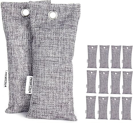 NEWBEA 12 Pack 75g Each Bamboo Charcoal Air Purifying Bag, Shoe Deodorizer, Natural Air Freshener... | Amazon (US)