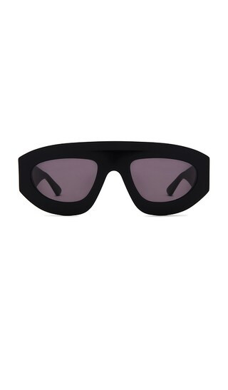 Pilot Mask Sunglasses in Black & Grey | Revolve Clothing (Global)