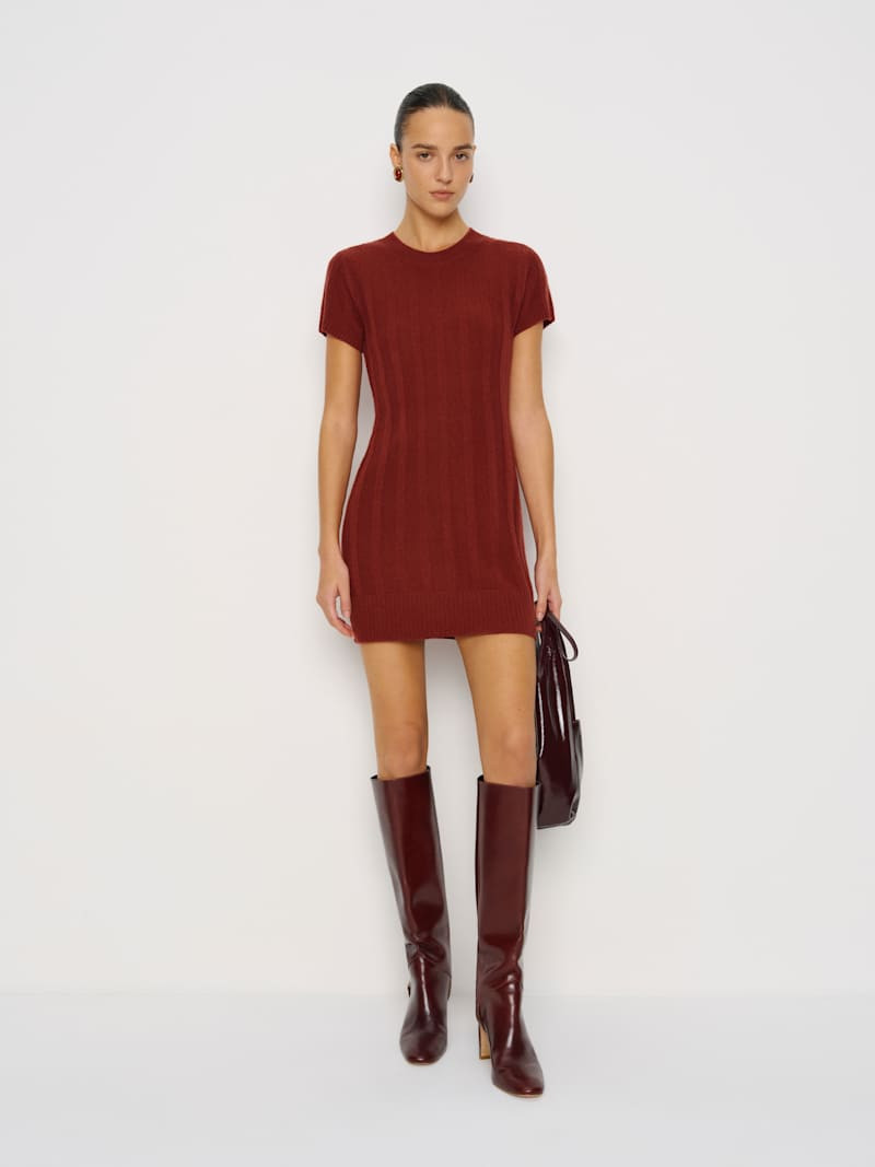 Sadie Cashmere Mini Dress | Reformation (Global)