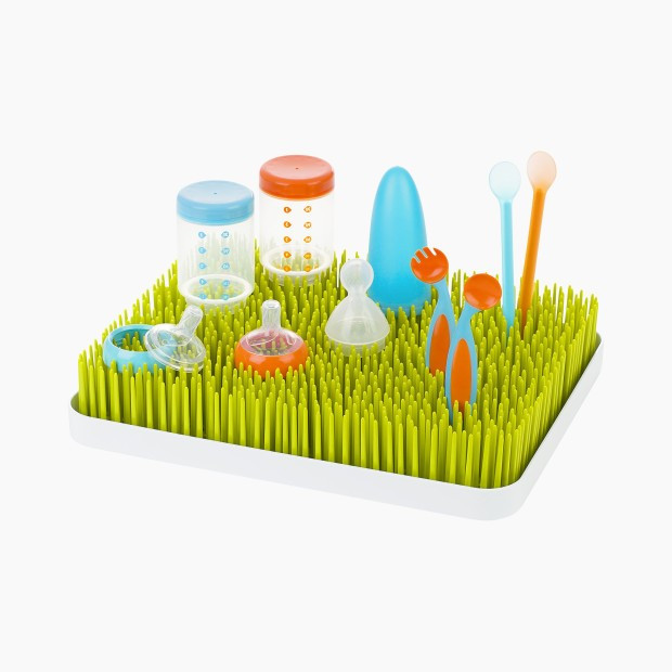 Boon Lawn Countertop Drying Rack in Green | Babylist