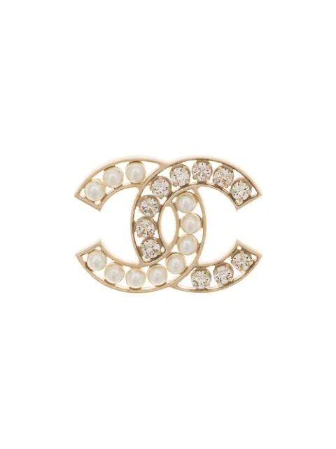 Chanel Vintage CC Logo Brooch | FarFetch US