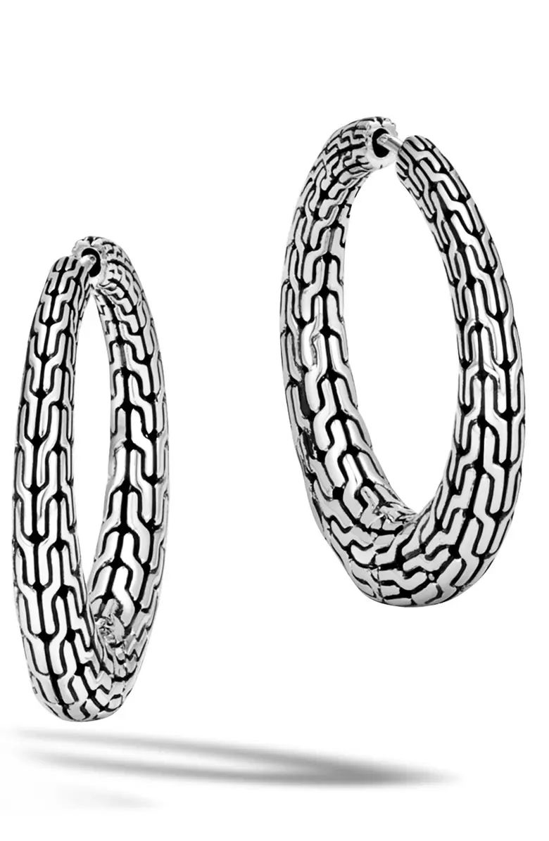 Classic Chain Small Hinge Hoop Earrings | Nordstrom