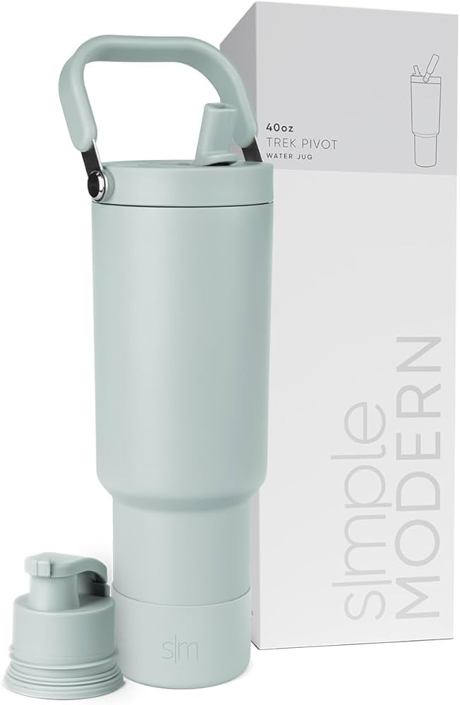Simple Modern Trek Pivot | 40oz Flip Straw Tumbler with Handle | Water Bottle & Boot | Interchang... | Amazon (US)