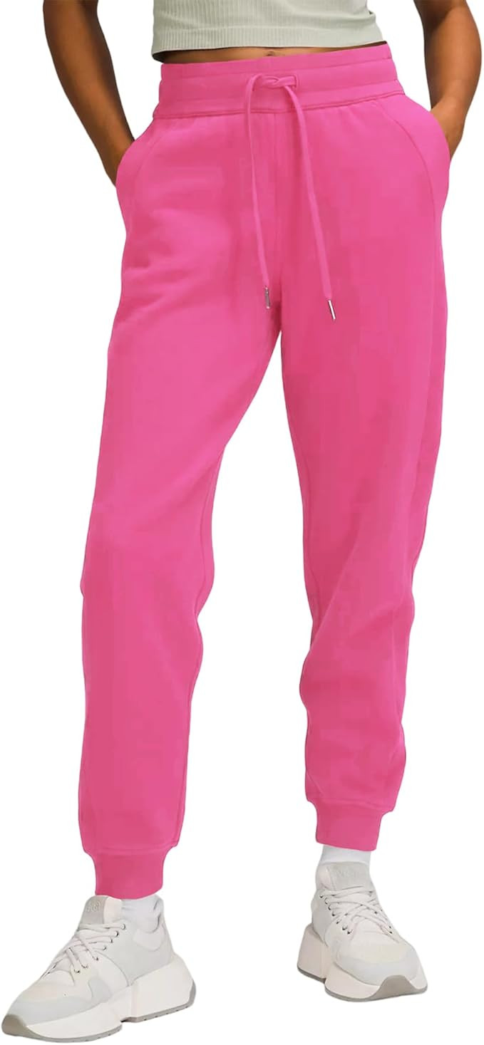 Women's High Waisted Baggy Sweatpants Drawstring Workout Athletic Joggers Pants with Pockets Swea... | Amazon (US)