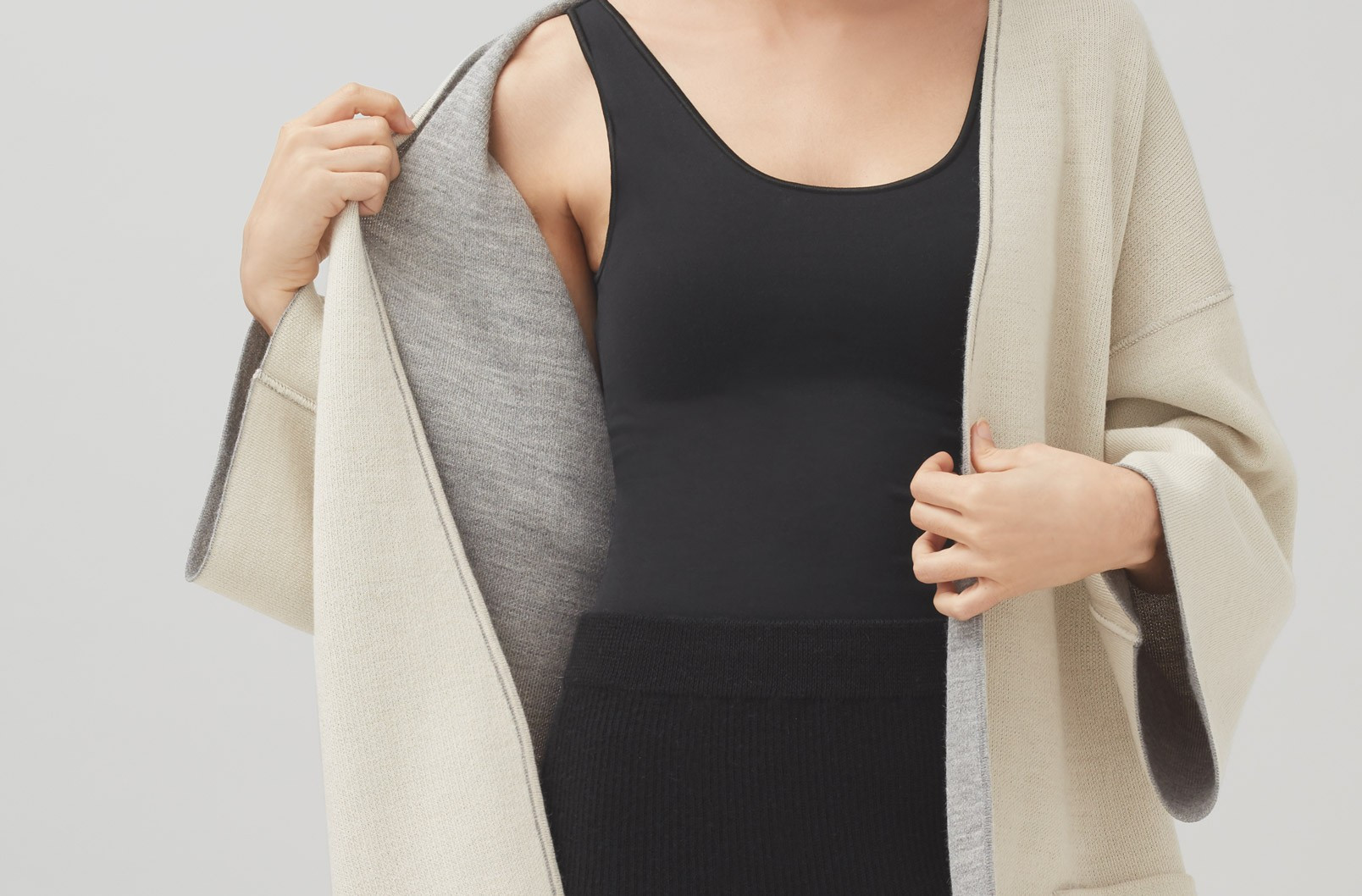 Lightweight Reversible Knitted Coat | Cuyana