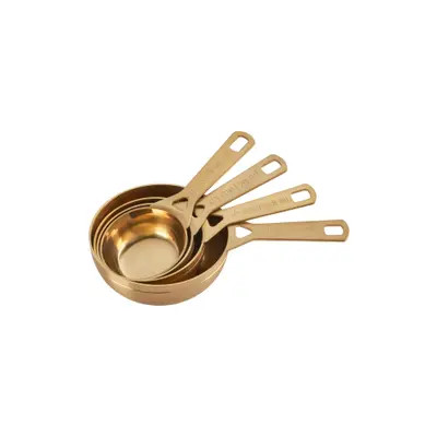 Le Creuset Set of 4 Measuring Cups in Gold at Nordstrom | Nordstrom