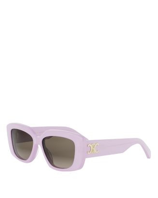 CELINE Triomphe Violet Geometric Sunglasses, 55mm  | Bloomingdale's Jewelry & Accessories | Bloomingdale's (US)