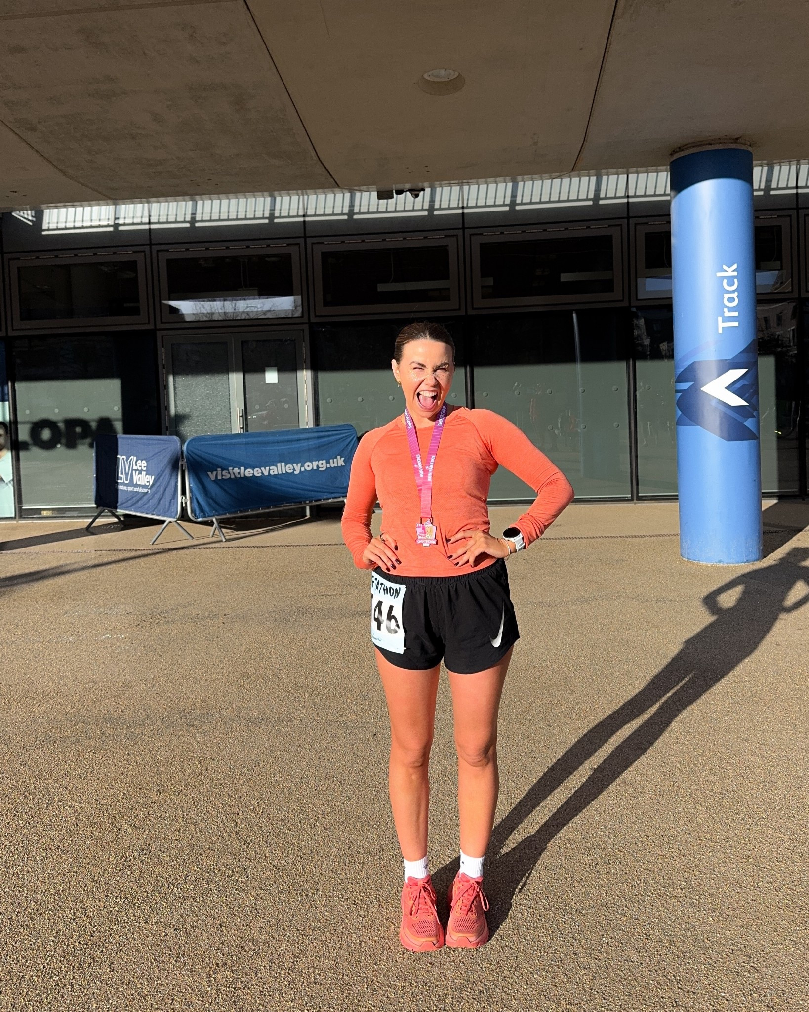 A running outfit with some of my current favourites: Lululemon swiftly tech long sleeve (hip length) with Nike shorts (that have a liner) and Saucony guide 18 trainers! Perfect running outfit 

#LTKuk #LTKfitness