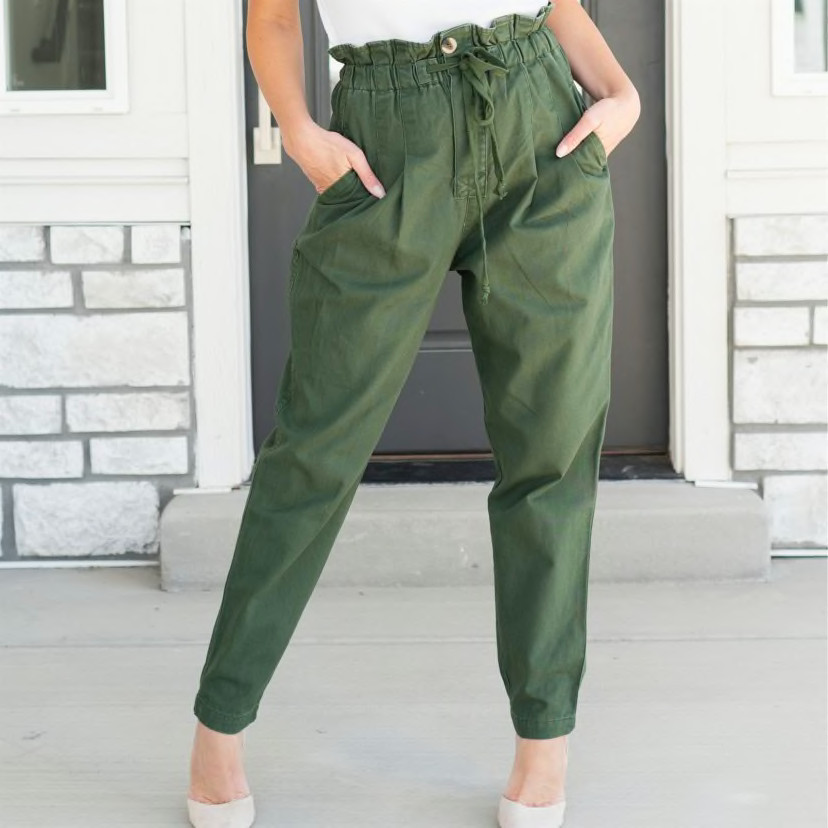 ​Stone Washed Baggy Pants W/Pockets | Jane
