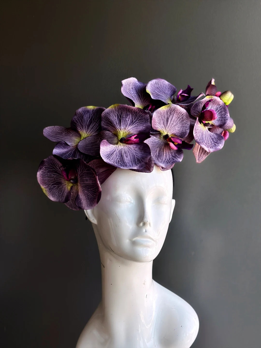 Purple Fascinator Orchid Headband Flower Fascinator Hat Tea Party Hat - Etsy | Etsy (US)