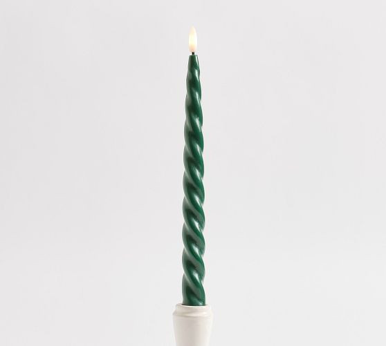Flameless Spiral Taper Candle | Pottery Barn (US)