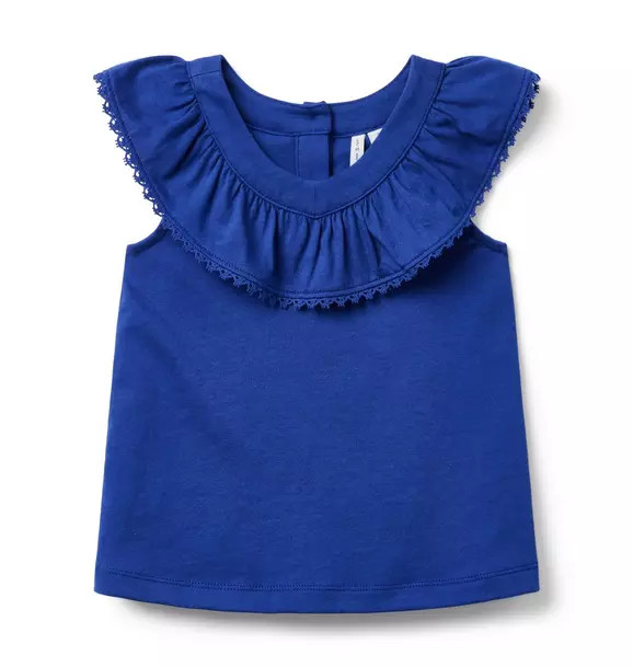 Lace Trim Ruffle Top | Janie and Jack